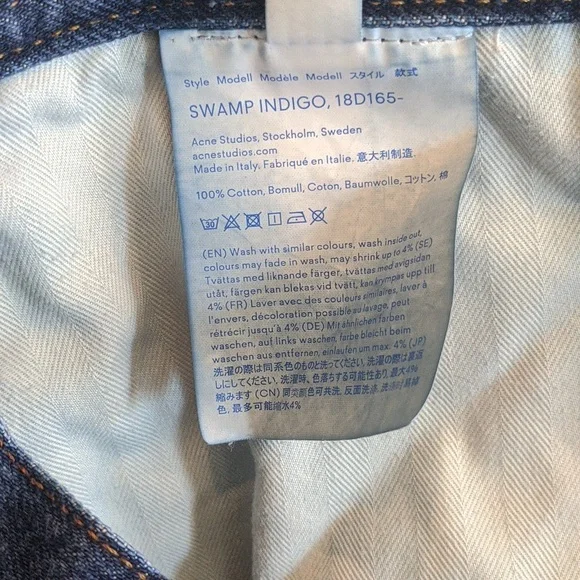 ACNE Studios Blå Konst Swamp denim shorts 26